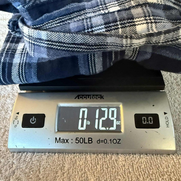 Men's Faded Glory Casual Button Down Shirt XLT (46-48)Blue Plaid - Picture 9 of 11